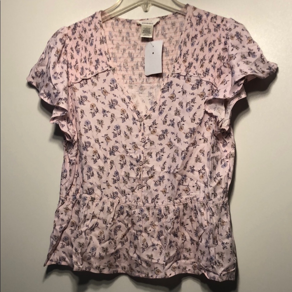 Floral Pink Blouse